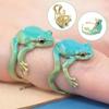 Women Jewelry for Adults Weird Green Ring Cool Adjustable Tree Open Frogs Shaped Ring Frog Jewelry
