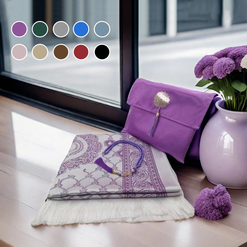 3 шт./комплект исламских молитвенных ковриков, мусульманский молитвенный коврик с изысканным жаккардовым узором, доступно несколько вариантов для путешествий