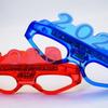 LED Glow 2026New Year Glow Glasses Square/Love Heart Shape New Year Party Glasses  Masquerade Party