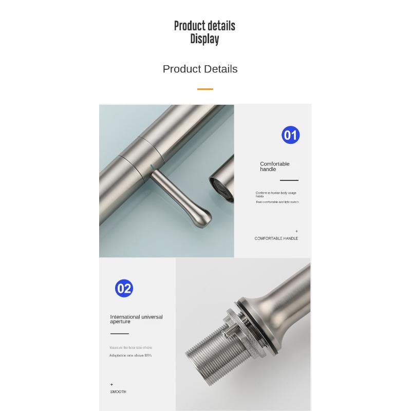 Смеситель для кухни из нержавеющей стали, смеситель для кухонной раковины с двойным управлением, матовый, для холодной и горячей воды, смеситель для раковины с овощами