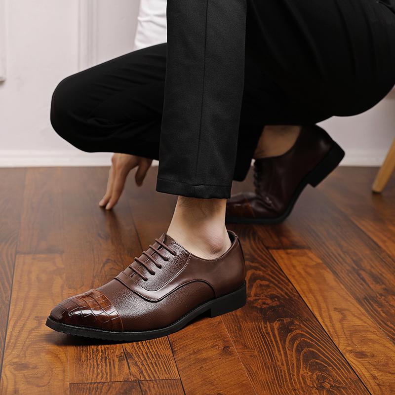 Модные мужские туфли на шнуровке, оксфорды, классические мужские кожаные туфли, мужская мода, с пряжкой на ремне, для бизнеса, офиса, вечеринки, свадьбы, для мужчин