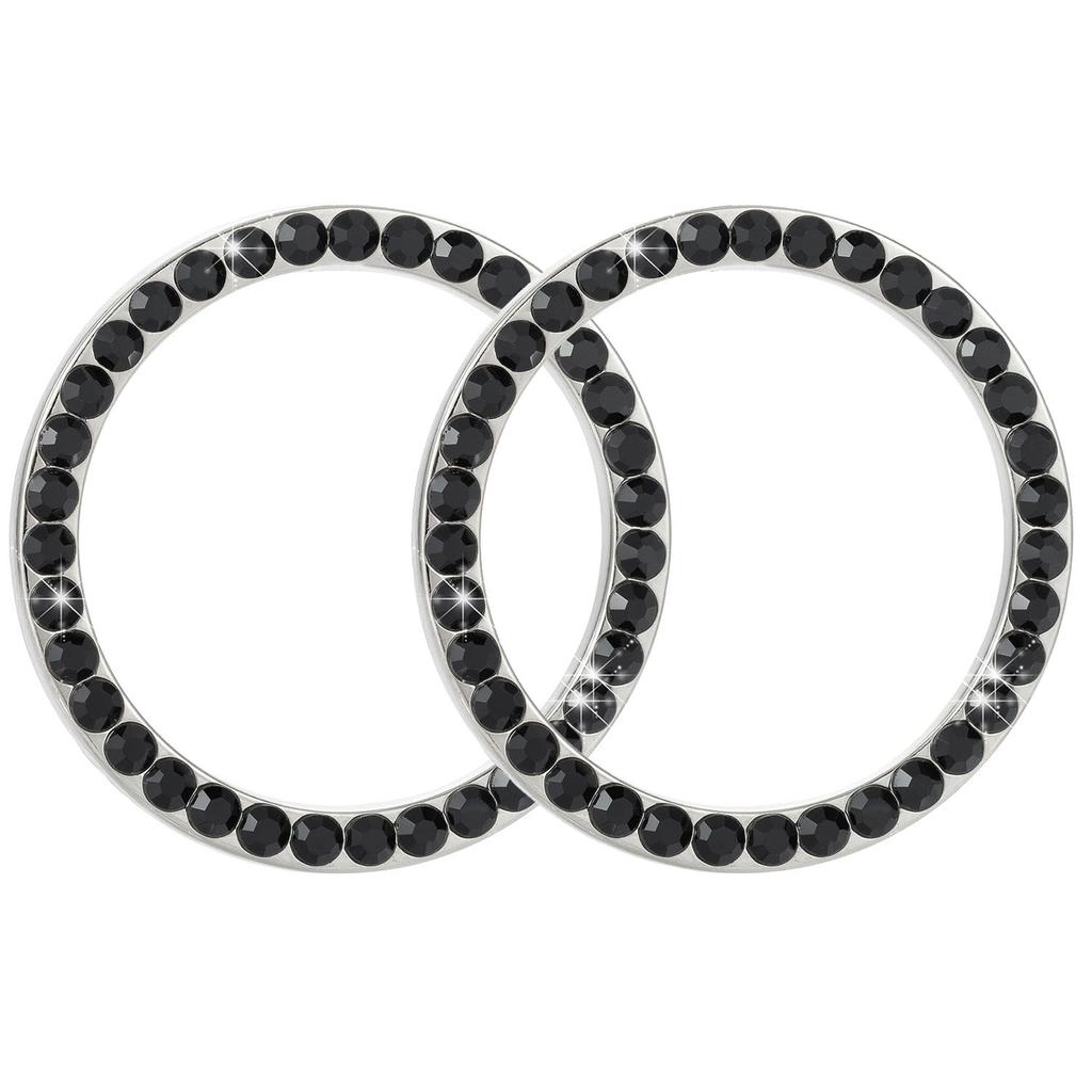 2/1 шт. Кнопка Пуск Стоп Защитная крышка переключателя зажигания двигателя Блестящее кольцо со стразами Отделка круга Автомобильные аксессуары для интерьера