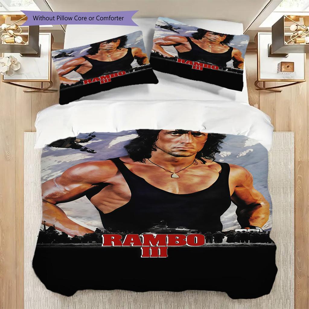 Rambo Iii Final Stand Bedding 1 Duvet Cover 2 Pillowcase Without Core Bedding Set Duvet Cover And Pillowcase Soft And Comfortable