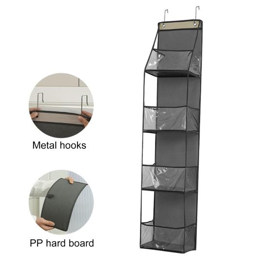 Настенная сумка с несколькими карманами, нетканый материал, многослойный подвесной чехол для ключей, солнцезащитные очки, кошельки для волос, большая вместимость