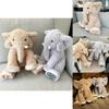 Huggable Plush Elephant Pillow Stuffed Toy For Children Super Soft Short Plush Material