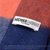 MICHIKO LONDON Брендовый шерстяной шарф в клетку Cold Block, унисекс, погода, (Узор B Черный/Темно-синий)
