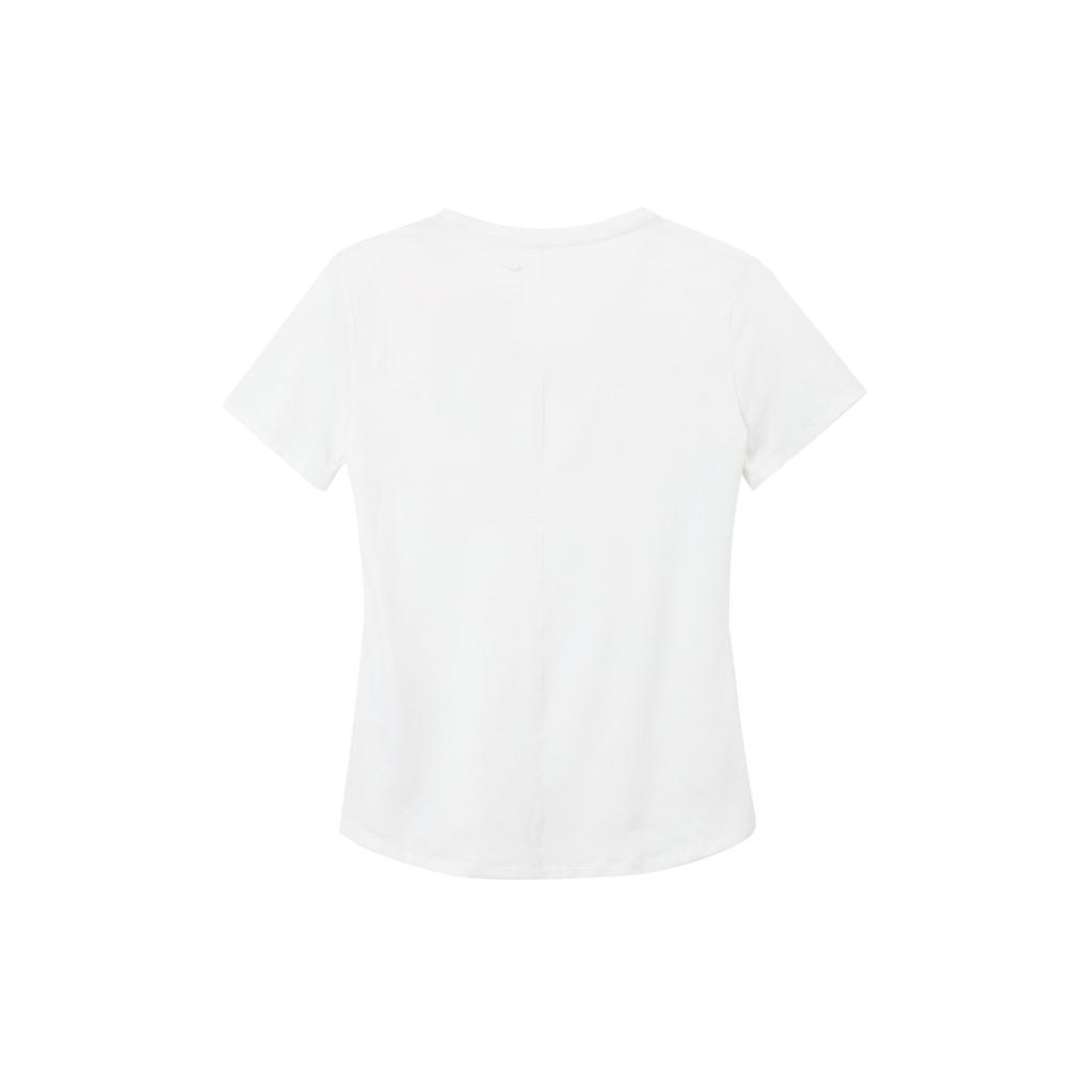 Nike Женская футболка с круглым вырезом Dri-FIT Quick Dry Белая DD0619-100