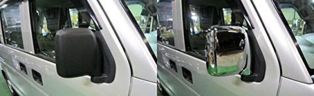 BRIGHTZ Chrome Door Mirror Type for the Scrum DG64V compatible with the Scrum Van DG 64V model number Covers, B, (MIR-SID-052), (64), 1835.