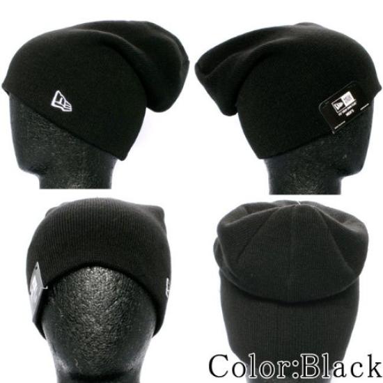 Длинная вязаная шапка New Era темно-алого цвета