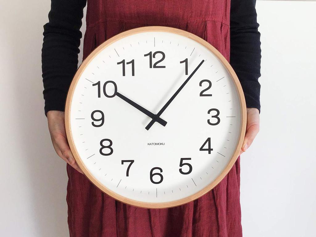 KATOMOKU Muku Clock 16 LL Natural km-116NARCS 392mm