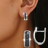 Black Exquisite Hoop Earrings for Women