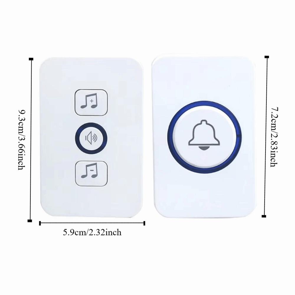 Waterproof Wireless Doorbell 300M Range Welcome Doorbell Door Chime Kit Indoor Outdoor Use