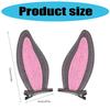 2 Pieces Felts Rabbit Hair Clip Secure Grip Design Hair Accessories For Kids Adults Lightweight Practical Hairpins