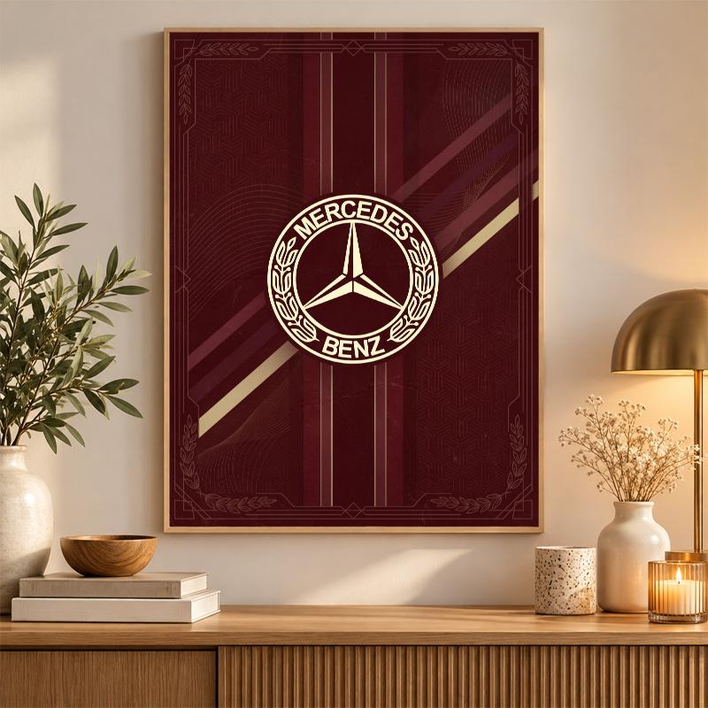 Mercedes Diamond Painting Kit 5D Full Drill DIY Diamond Mosaic Wall Art Home Decor