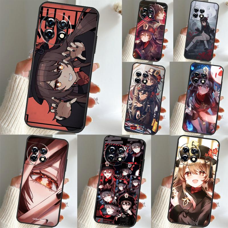 Чехол Genshin Impact Zhongli Hutao для OnePlus 11 8 9 10 Pro 8T 9RT 10R 10T 11R Nord CE 2 Lite 2T N10 N20 Ace Pro