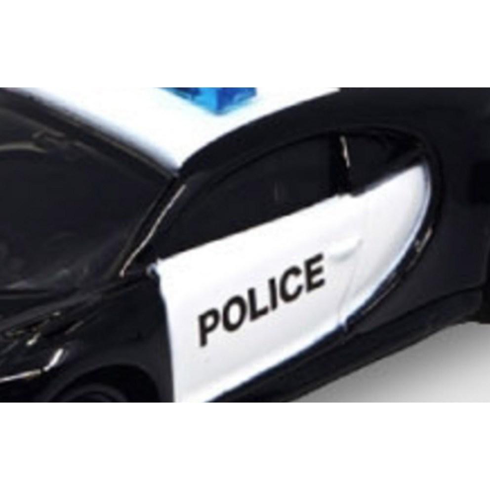 Tomica Asia 79 Bugatti Chiron Pure Sport Police Car Figure, Mixed Colors, 2-Pack