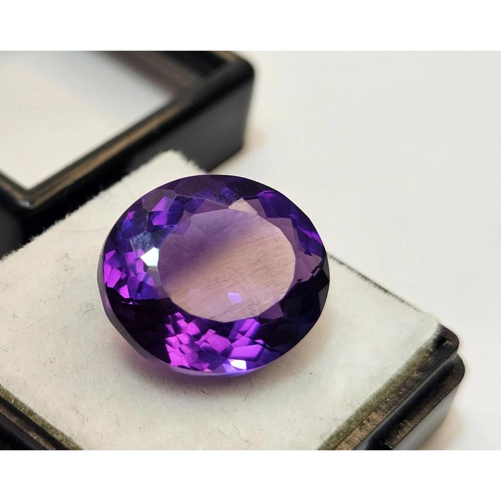 Natural Purple Amethyst Oval Cut 12+ Ct Stunning Loose Gemstone