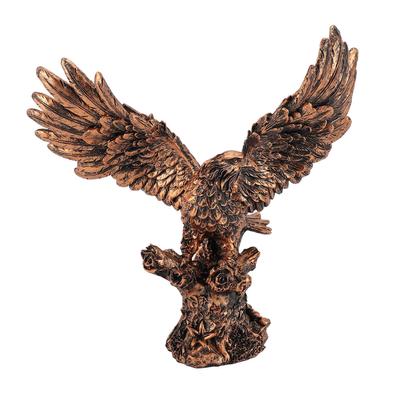 Фигурка орла из смолы, ручная резьба, статуэтка орла, скульптура, настольный декор для дома, магазина, офиса J835