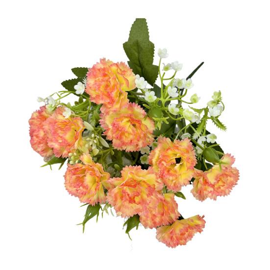 Искусственный цветок гвоздики со стеблем, центральная часть домашнего офиса, стол 10, свадебный искусственный цветок