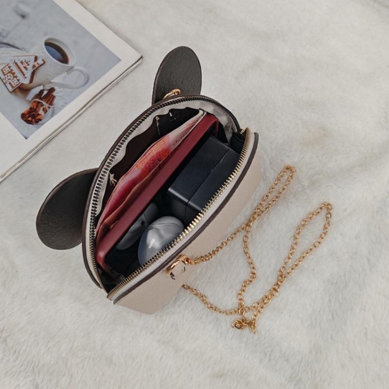 Корейские однотонные кошельки для телефона из искусственной кожи, мини-сумки кроссбоди в виде слона, женские милые повседневные сумки для женщин