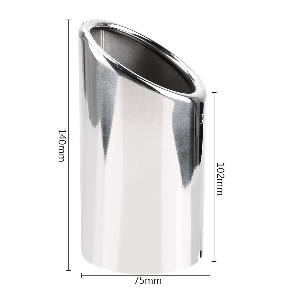 2 шт. автоаксессуары из нержавеющей стали, насадка для выхлопной трубы автомобиля, крышка глушителя для VW Tiguan Volkswagen Passat B7 CC для ALLDI A4 B8 A3 A1 Q5