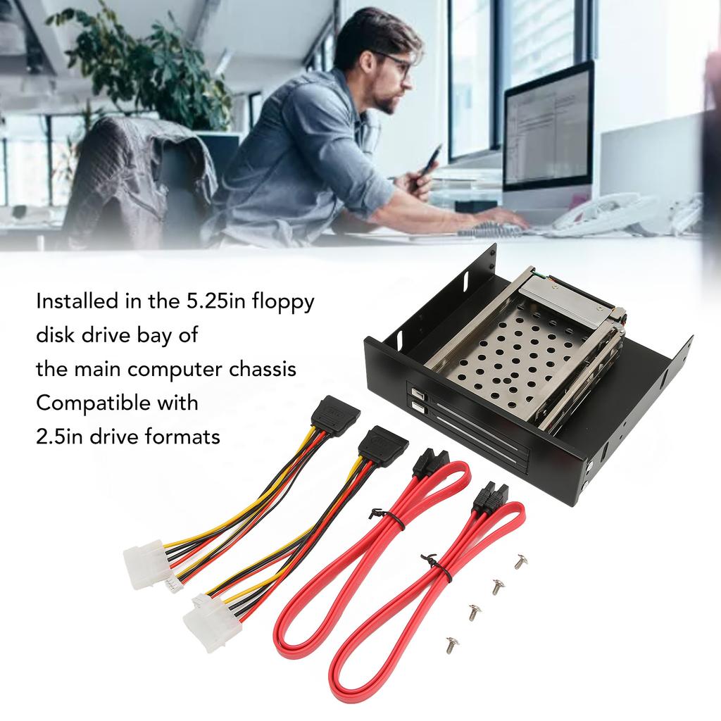 2.5-дюймовый внутренний корпус для HDD с горячей заменой 6 Гбит/с, широко совместимый, интерфейс SATA II, корпус для SATA HDD для серверных компьютеров