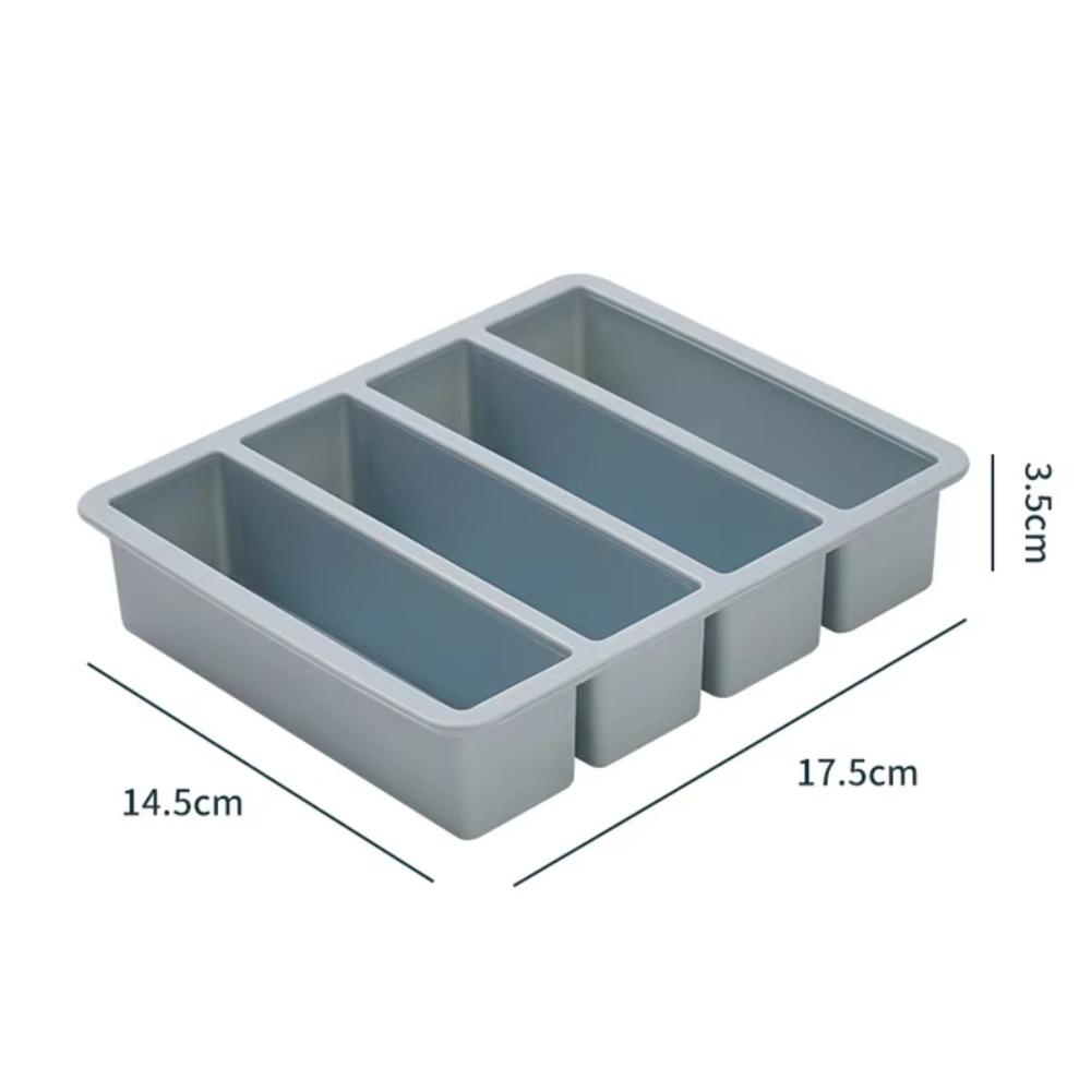 Silicone Ice Mold with Lid Freezer Trays Durable Food Sauce Storage