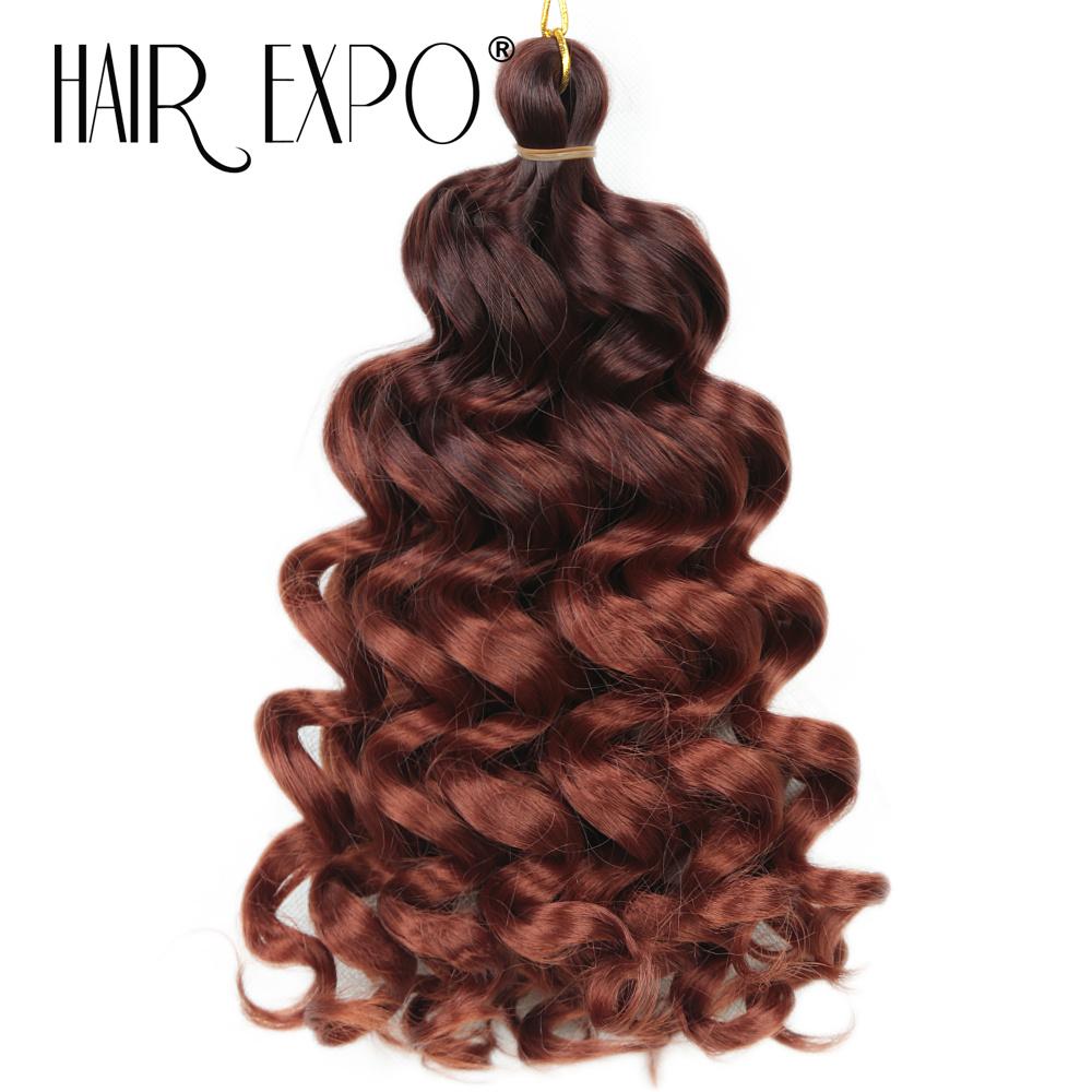 12Inch Deep Wavy Twist Crochet Hair Afro Curls Water Wave Crochet Braids Synthetic Italy Curls Braiding Hair Extensions For Boho