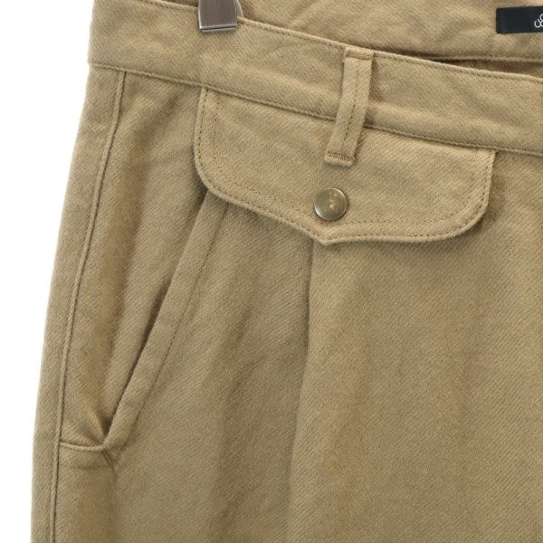 Неиспользованные брюки Johnbull из шерстяной смеси с защипами L коричневые мужские б/у