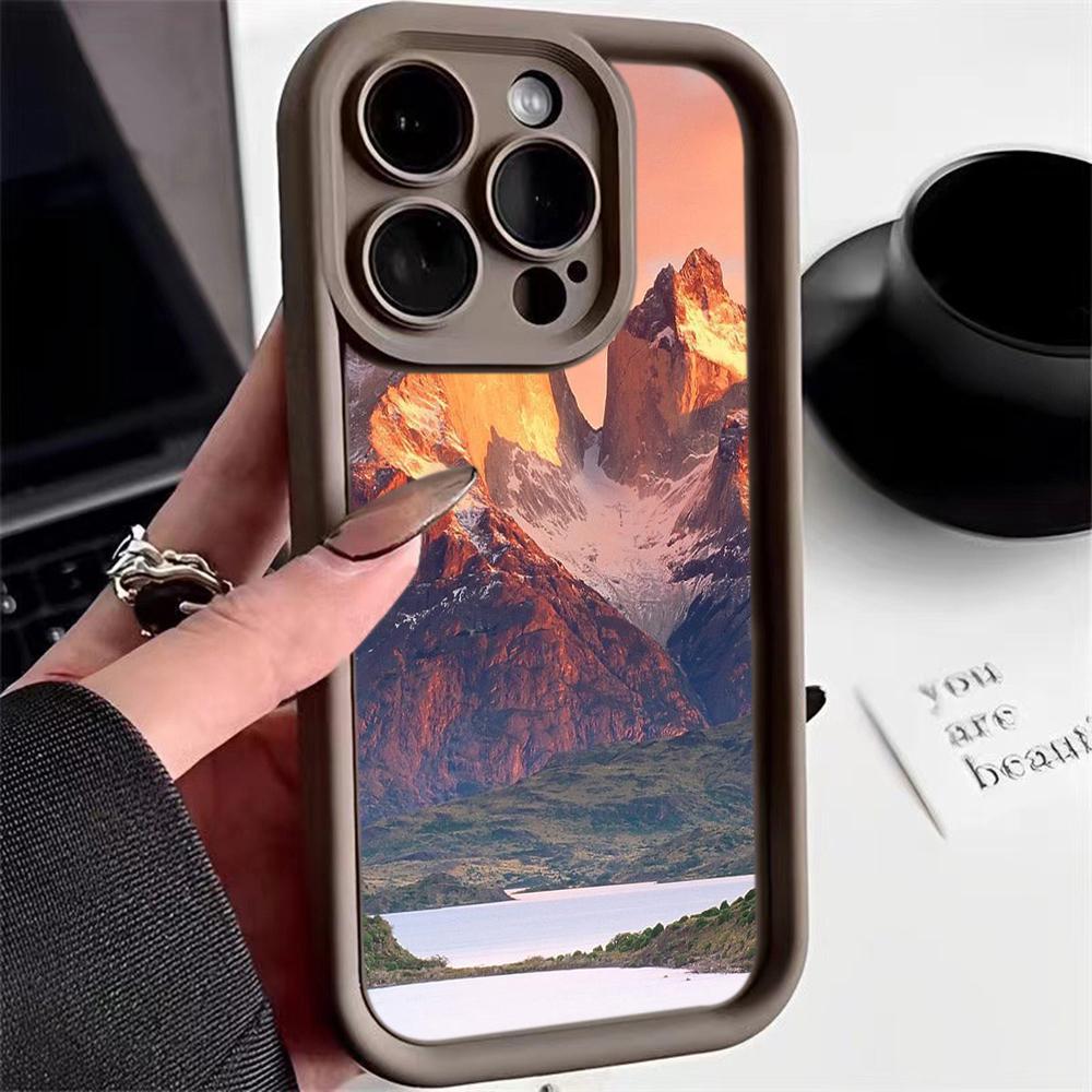 LZ25 Mountain Peak Forest Snow силиконовый чехол для телефона Infinix Smart 9 Hot 40i Tecno Camon20 Moto G22 G30 OnePlus Google Pixel 9 противоударный чехол на заднюю панель