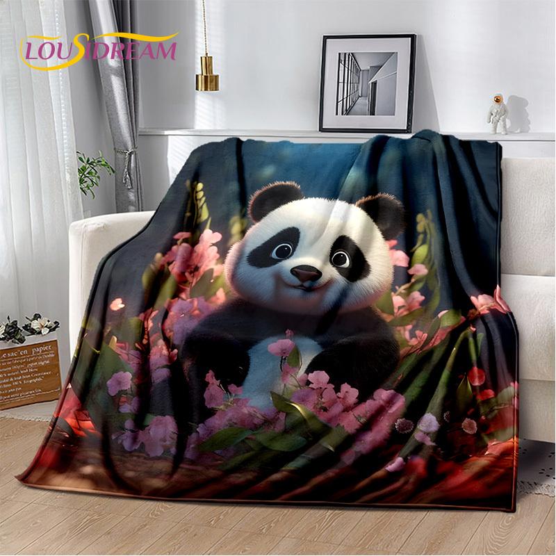 3D Dream Animal Cartoon Panda Милое одеяло, мягкое покрывало для дома, спальни, кровати, дивана, пикника, путешествия, офиса, покрывало, детский подарок