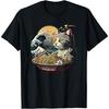 Футболка ZAANU Ramen Cat Kawaii Anime Japanese Vintage
