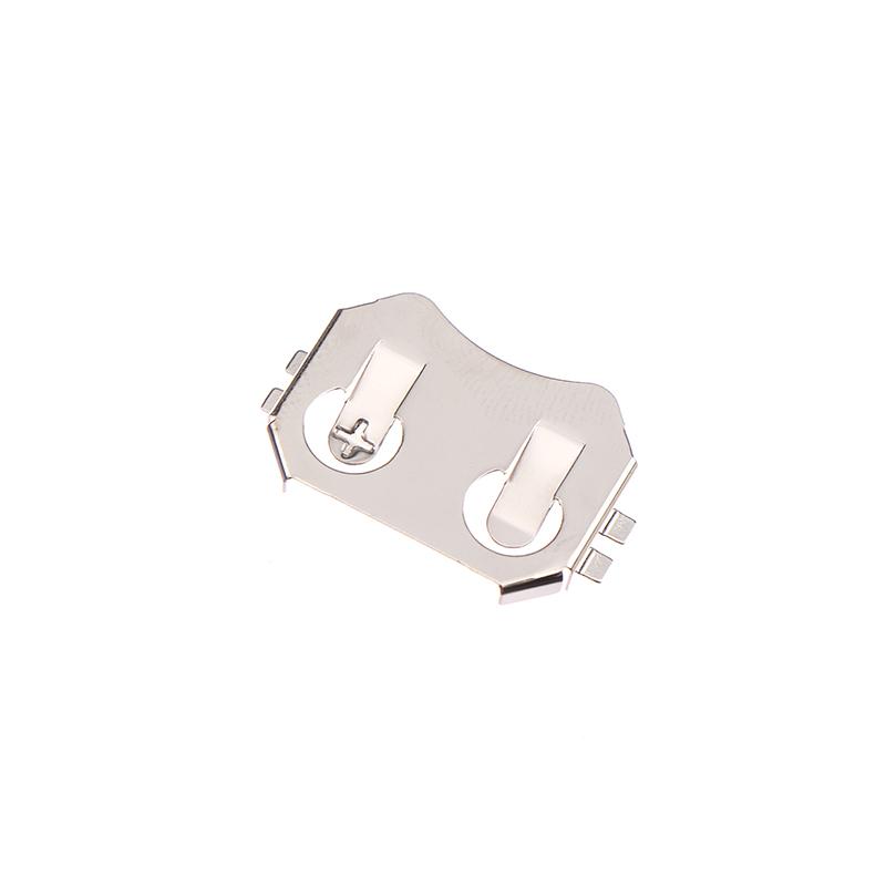 10 шт. приклеенный SMD-элемент Cr2032 держатель для батарейки-таблетки фиксатор для монеты держатель батареи поверхностный монтаж печатной платы пайка оплавлением