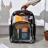 Transparent Waterproof Backpack Large Capacity School Bag Male And Female Clear Travel Backpack for School Work Vacation