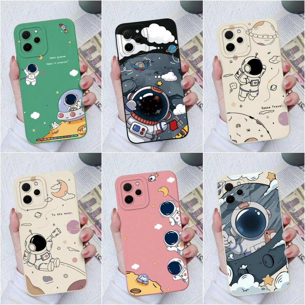 Силиконовый чехол для Honor X8A X7A X5 9X Pro Magic5 Pro X6 X7 X8, модный защитный чехол для камеры, мягкий квадратный чехол, противоударный матовый астронавт для чести, бампер