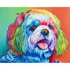 5D DIY Алмазная картина "Цветная собака" Вышивка крестом 3D Домашний декор