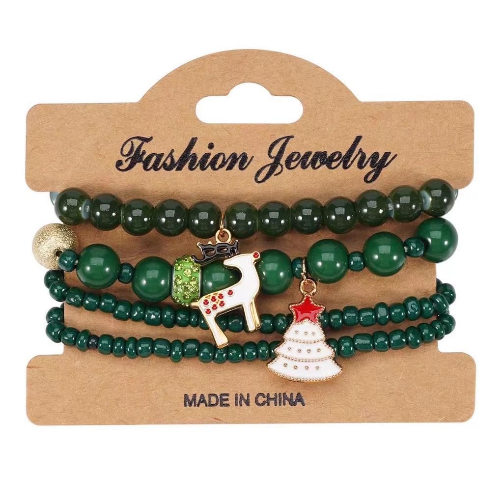 Bohemian Multilayer Turquoise Beaded Bracelet - European & American Travel Jewelry