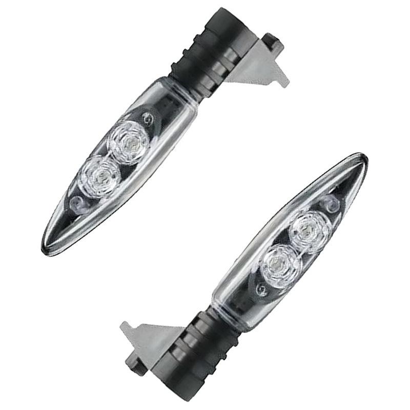 4 шт. Мотоциклетный указатель поворота DC12V Мотоцикл 2 светодиода Янтарный постоянный свет для BMW F 650 GS (Близнец) 2008-2012
