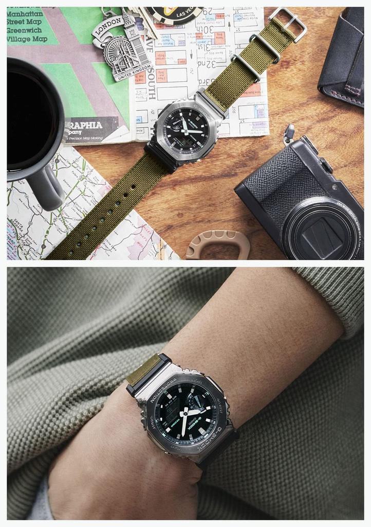 [Casio] G-Shock Эксклюзив в Интернете Металлические Часы GM-2100CB-3AJF Мужские Оливково-Зеленые