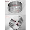 16-20cm Stainless Steel Adjustable Cake Ring Telescopic Cake Cutter Kit Mousse Mould Slicing DIY