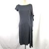 Italy Asymmetric Spring/Summer Dress Women’s 38 Knee-Length Gray(USED)