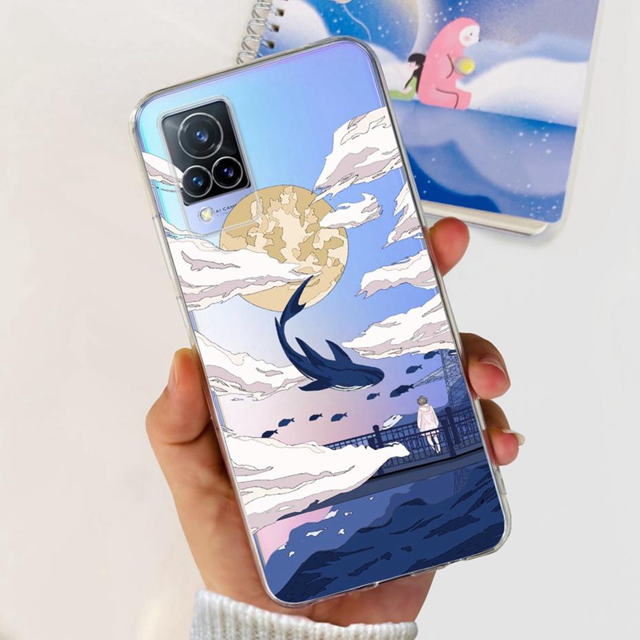 Для Vivo V21 4G 5G V21S Модный Металлический Стиль Дракон Расписной Чехол Для Vivo V 21 21S V2050 V2066 V2108 Мягкие Силиконовые Чехлы Для Телефона