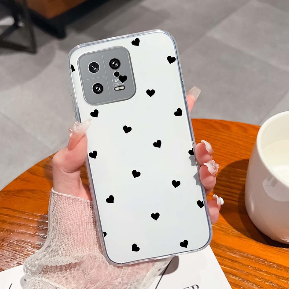 Для Xiaomi 13 14 12 12S 12T 12X Ultra Lite Poco M7 X7 Pro чехол для телефона милый мультяшный рисунок животного прозрачный силиконовый защитный чехол для Xiaomi Capa
