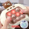 Fidget Game Quick Push Bubble Game Handle Toys Boys & Girls Anti-Stress Toys with LED Game Machine Relieve Stress Toys