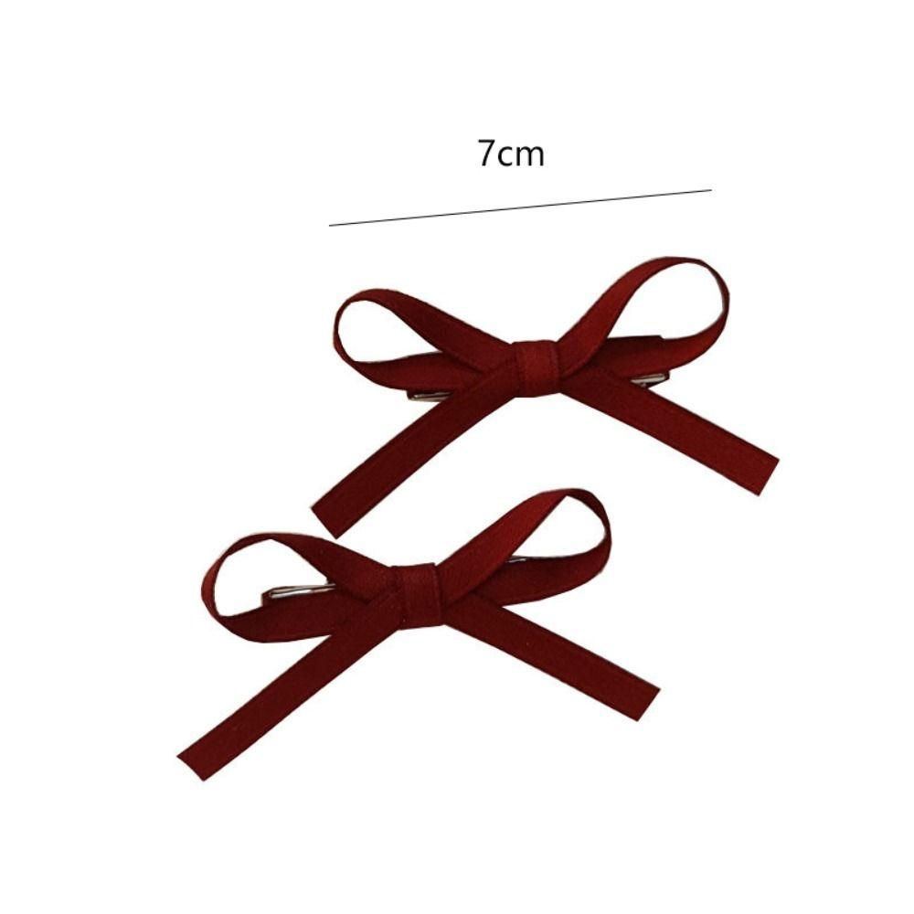 Headwear Bowknot Hair Clips Sweet Ballet Ribbon Bang Clip New Bow Hairpin Girls