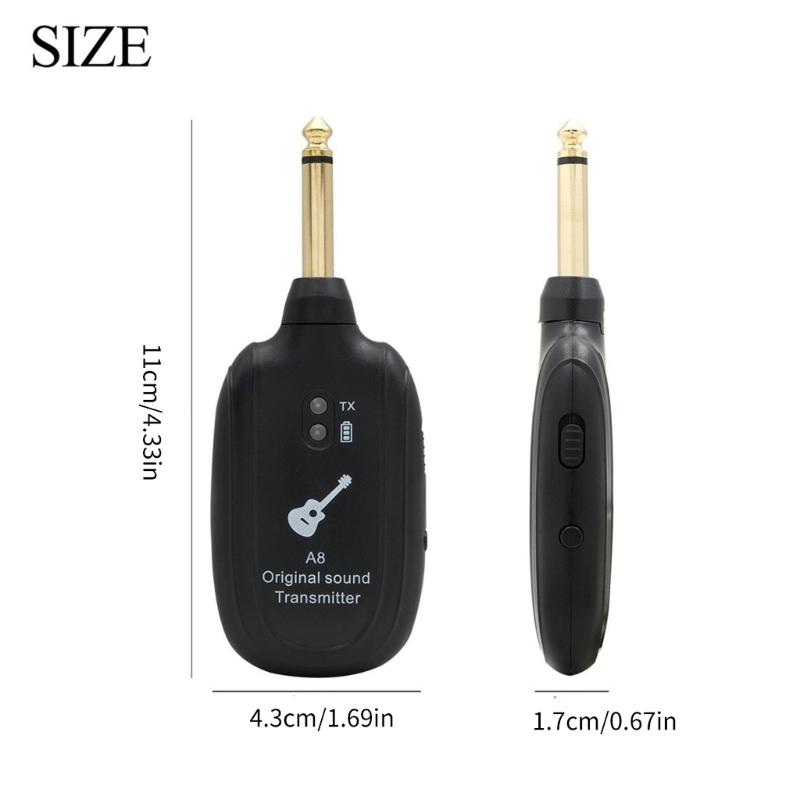 Wireless Guitar Transmitters Receiver UHF Wireless Guitar System Sound Wireless Transmitters Receiver for Guitar Bass