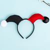 Хэллоуин Ободок Дьявол Клоун Сочетание Цветов Длинные Рога Обруч для Волос Демон Косплей Костюм Маскарад Вечеринка Головной Убор