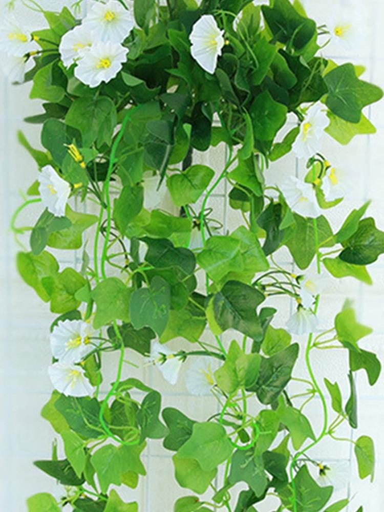 1 шт. искусственный цветок искусственный ротанг поддельные растения настенный ипомея цветок искусственный цветок свадьба домашний декоративный