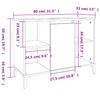 3 Piece Bathroom Furniture Set White Particleboard