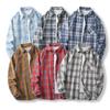 Plaid Shirt Men's Autumn Vintage Loose and Versatile Long Sleeved Shirt